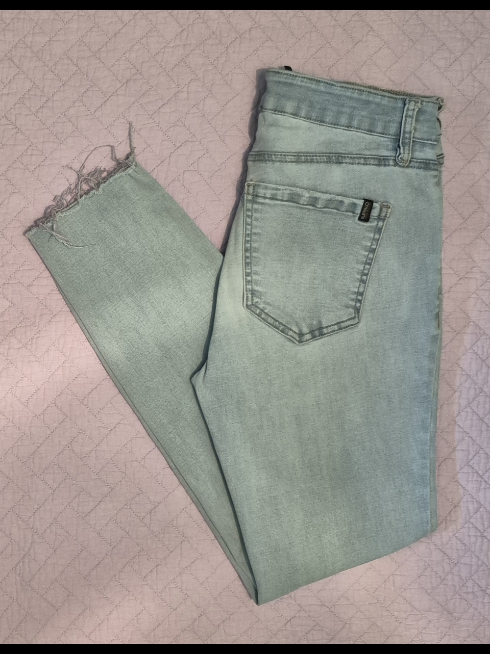 Buffalo David Bitton Light Blue Faith Cropped Ankle Jeans Size 27